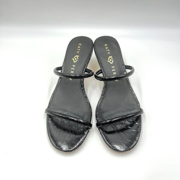 Katy Perry Womens Size 7.5 The Scalloped Gold Shell Heels Sandals Shoes - Picture 2 of 13